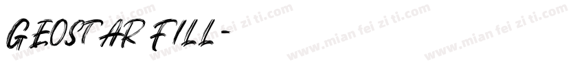 geostar fill字体转换